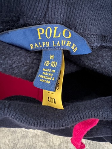 Girls Polo Ralph Lauren Blue & Pink Logo Fleece Skirt, Pockets, Size M 8-10 - Picture 2 of 8