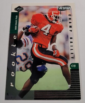 1999 Collector's Edge Supreme Draft Previews #CB Champ Bailey Bulldogs/Redskins