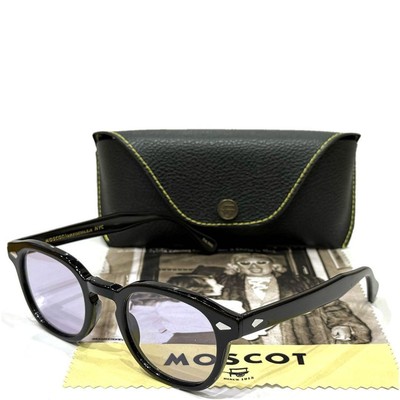 SUNGLASSES MOSCOT LEMTOSH 49 24-145 BLACK FRAME LIGHT PURPLE LENS