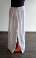 Long Trousers Oriental White Elastic Waistband Carnival Mardi Gras Pants Orient Costume Light