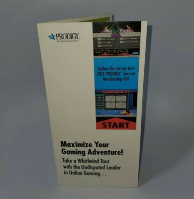 1992 Prodigy Internet Advertisement Old Collectible Online INSERT ONLY Authentic