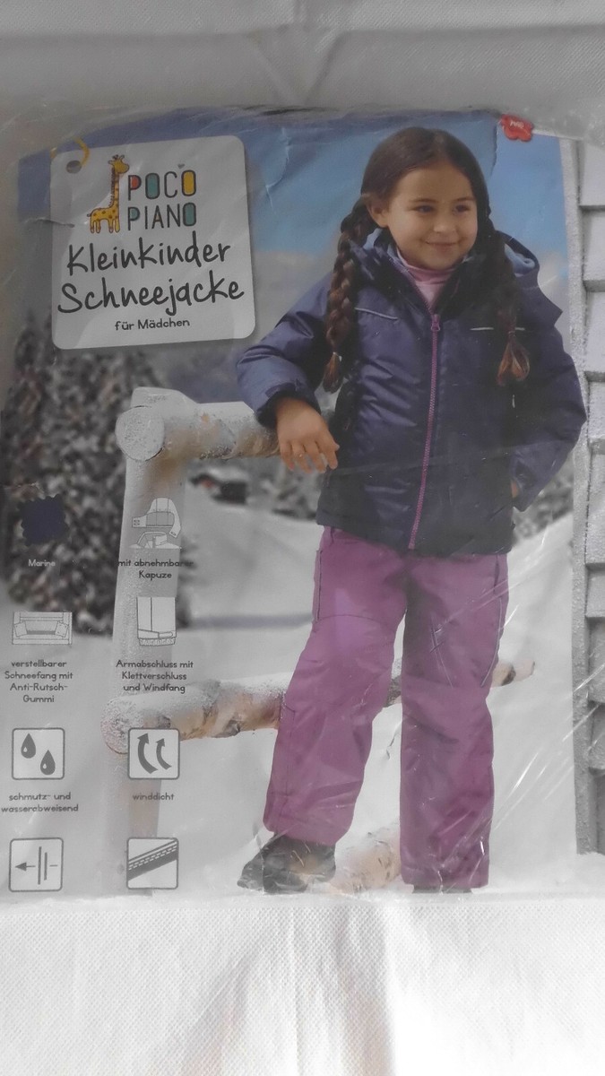 POCOPIANO Mädchen Schneejacke in Marine Größe 74/80 Neu und OVP
