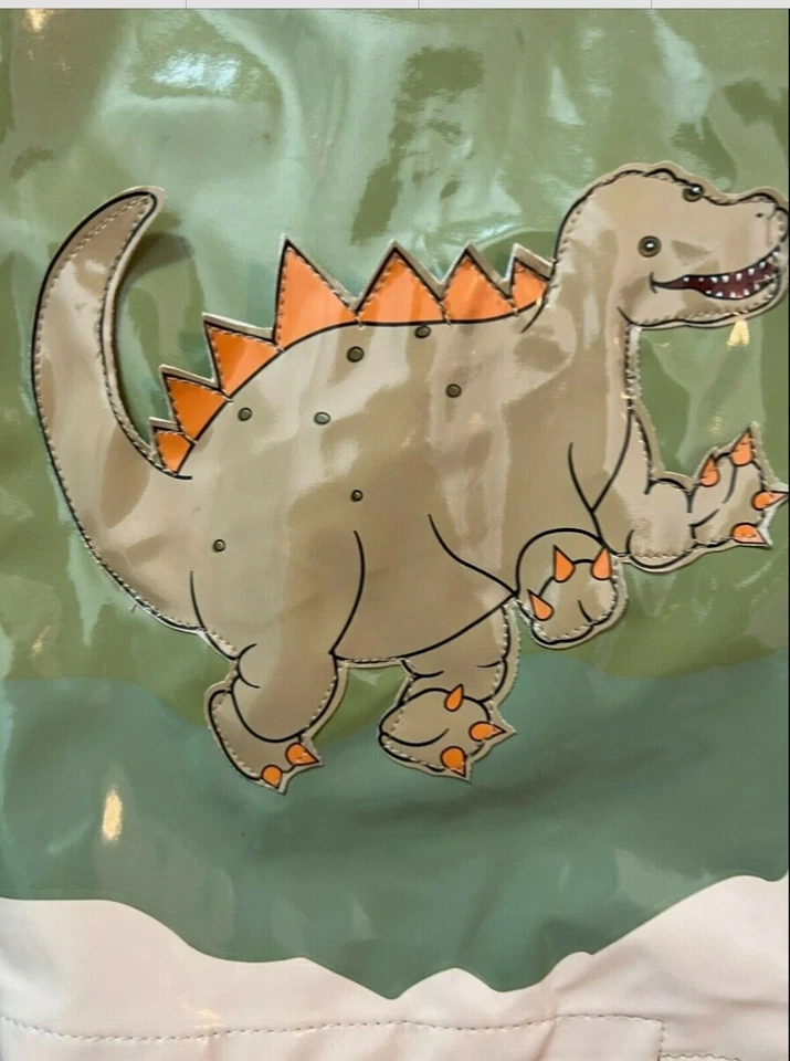 Impermeable con capucha de dinosaurio para niño talla 4/5 Foto 4 de 4