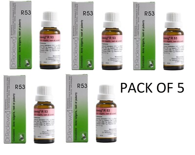 Dr. Reckeweg R53 Drops 22ml x 5 | Acne Pimples Skin Support | Free Ship