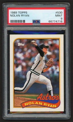 1989 TOPPS NOLAN RYAN #530 HOUSTON ASTROS HOF RYAN EXPRESS PSA 9 MINT