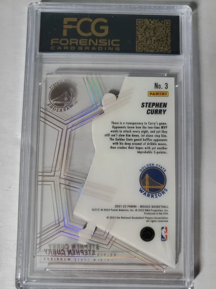 2021-22Mosaic Translucence Stephen Curry Ssp Case Hit Golden State Warriors - Image 2 of 2