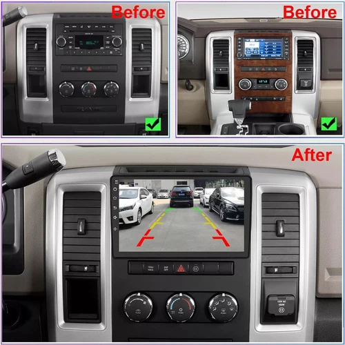 10.1'' Carplay For Dodge RAM 1500 2500 2009-2012 Android 13 Car Radio GPS Stereo - Picture 6 of 24