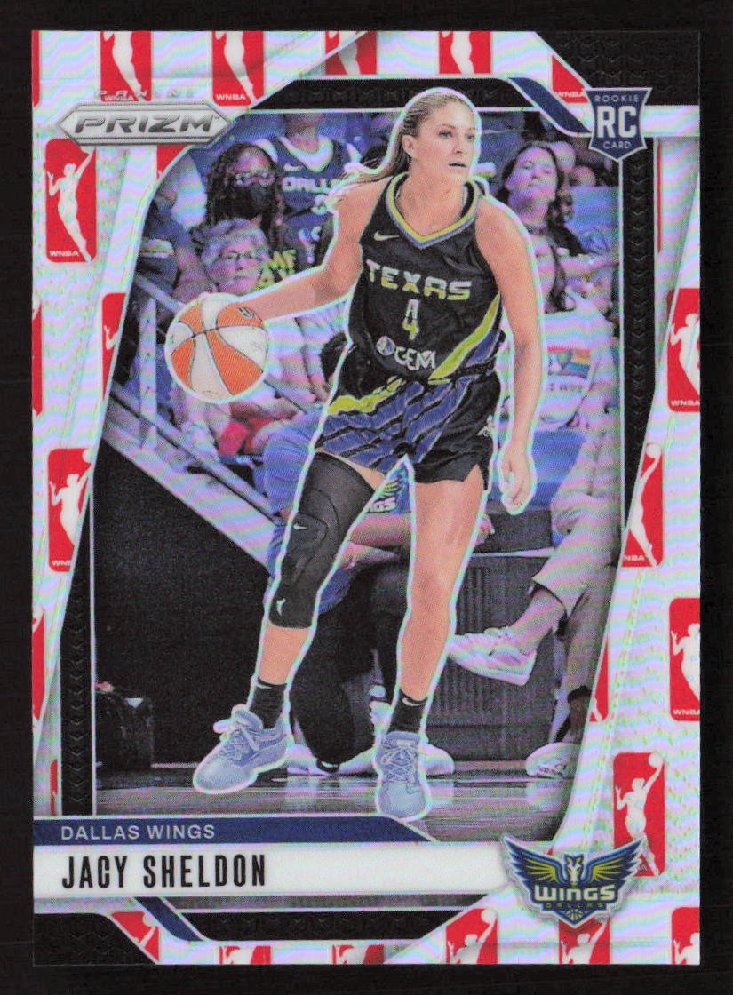 2024 Panini Prizm WNBA #4 Jacy Sheldon WNBA Logo Prizm SP