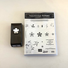 Stampin Up Thoughtful Blooms and Bloom Coordinating Punch