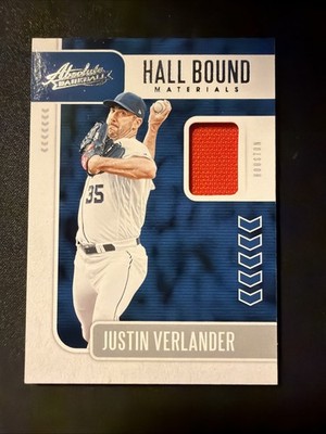 *GAME USED PATCH* 2020 Panini Absolute Hall Bound Materials Justin Verlander