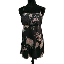 American Eagle Chiffon Floral Sun Dress XS Mini Spaghetti Strap Wedding Guest 