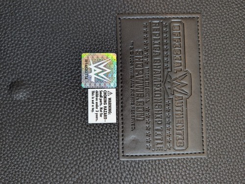 Cinturón de fanáticos de la WWE firmado por Roman Reigns certificado de autenticidad con placas laterales - Imagen 5 de 8