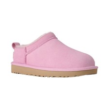 Women's UGG Classic Micro Pull Tab Round Toe Booties Pink Diamond