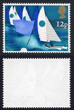 SG983 12p Saling with Missing Rose U/M Listed by Pierron