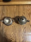Vintage Silver, Plated, Cream, And Sugar Set With Footed Base — photo 5