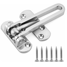 304 Stainless Steel Silver Door Lock Latch for Home Hotel Security Brushed C770