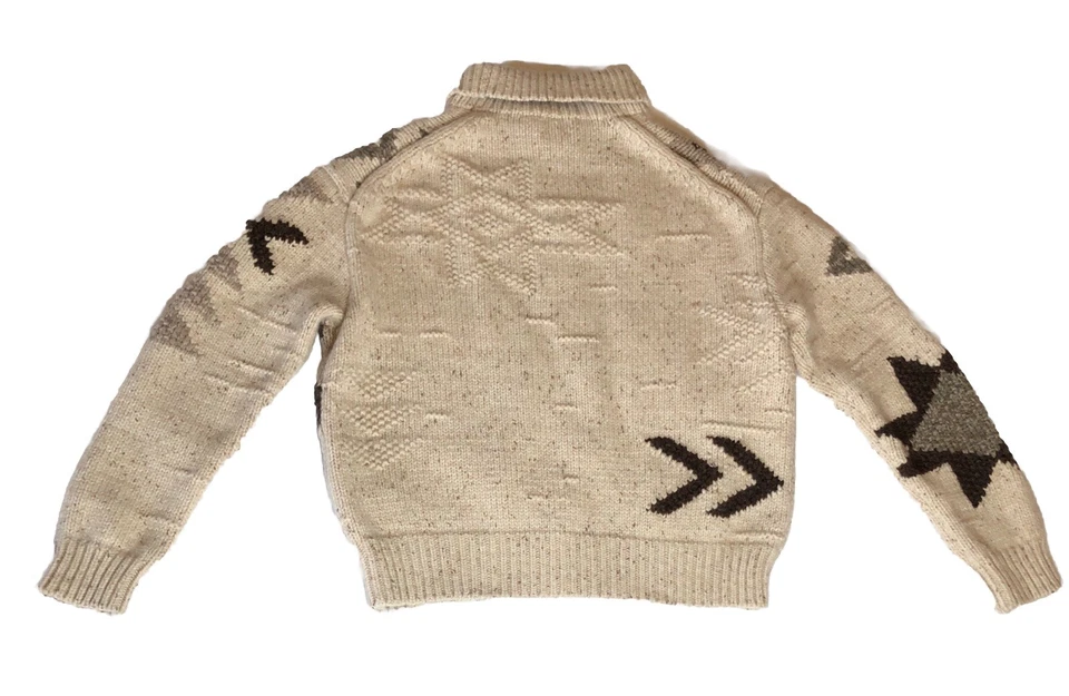 POLO Ralph Lauren Copo de Nieve Azteca Manga Larga Suéter Mezcla de Lana Para Mujer’s Talla L Foto 2 de 4