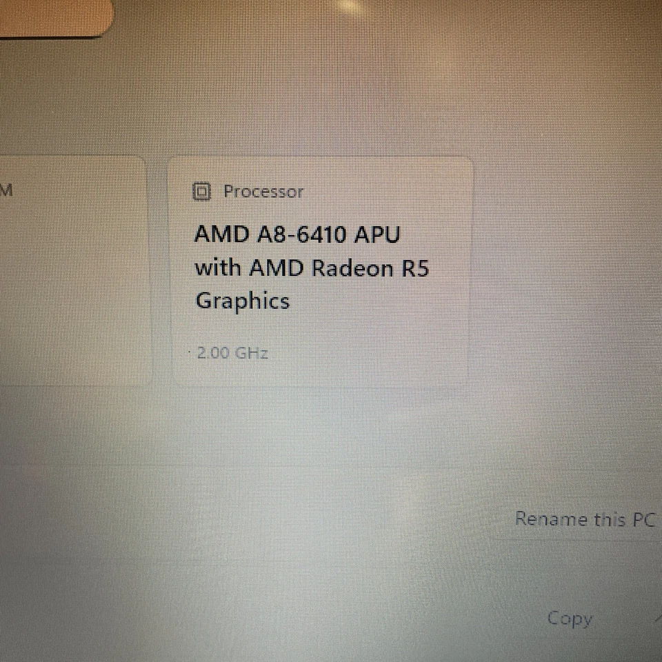 LENOVO G50-45 AMD A8 1.8GHz 256GB SSD 8GB DDR3 15.3” MS Windows PRO 11 24H2 - Image 3 of 4