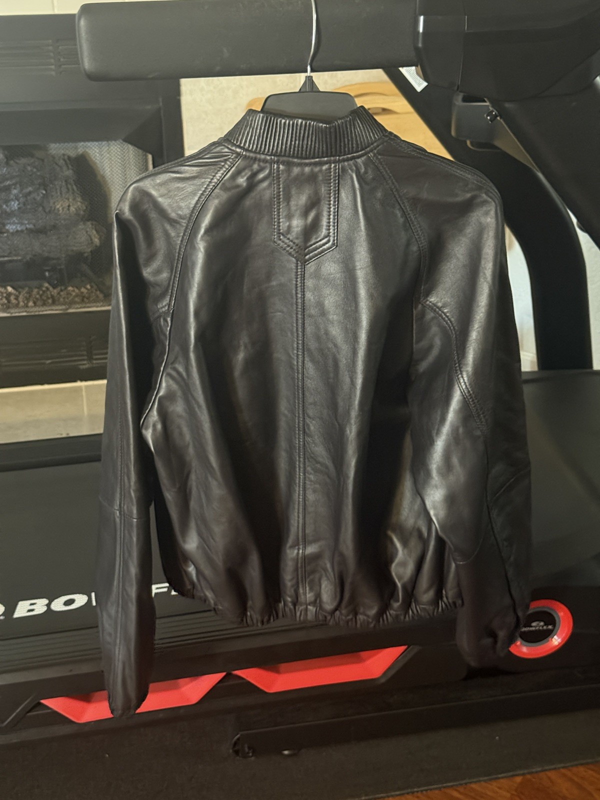 Zara SRPLS Leather Bomber Jacket(MEDIUM) image 10