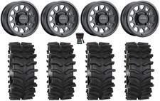 Method 414 15x10 Wide Wheels Black 33 Xt400w Tires Can-am Defender