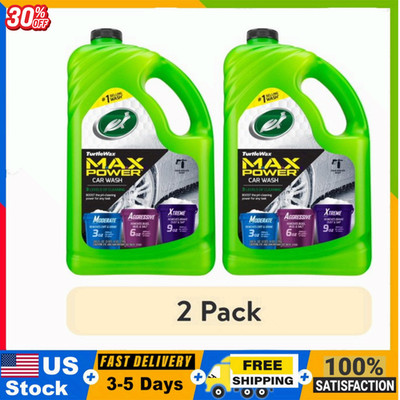 2 PACK x 100 Oz Turtle Wax 50597 Max-Power 3 Levels of Cleaning Car Wash
