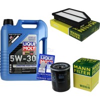 Mann Inspektionspaket 5L Liqui Moly Longtime 5W-30 FüR Honda CR-V 2.0I-Vtec 4WD
