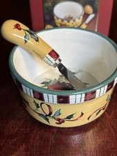 RARE LENOX Winter Greetings Everyday Bowl and Spreader BRAND NEW IN BOX