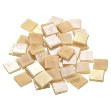 260pcs Mosaic Tiles, Micro Glass Tiny Mini Mosaic Tile DIY Hobbies Dull Yellow