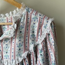LL BEAN LANZ OF SALZBURG Vintage Cottagecore Grannycore Nightgown Lace Prairie M