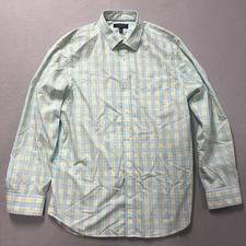 Banana Republic Non Iron Tailored Slim Fit Mens Long Sleeve Dress Shirt - Plaid