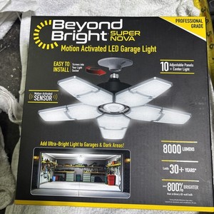 Motion Activated Les Garage Light 8000 Lumens