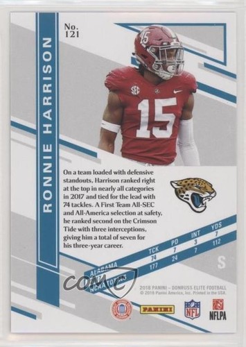 2018 Donruss Elite Rookies Aspirations /85 Ronnie Harrison #121 Rookie RC - Picture 2 of 4