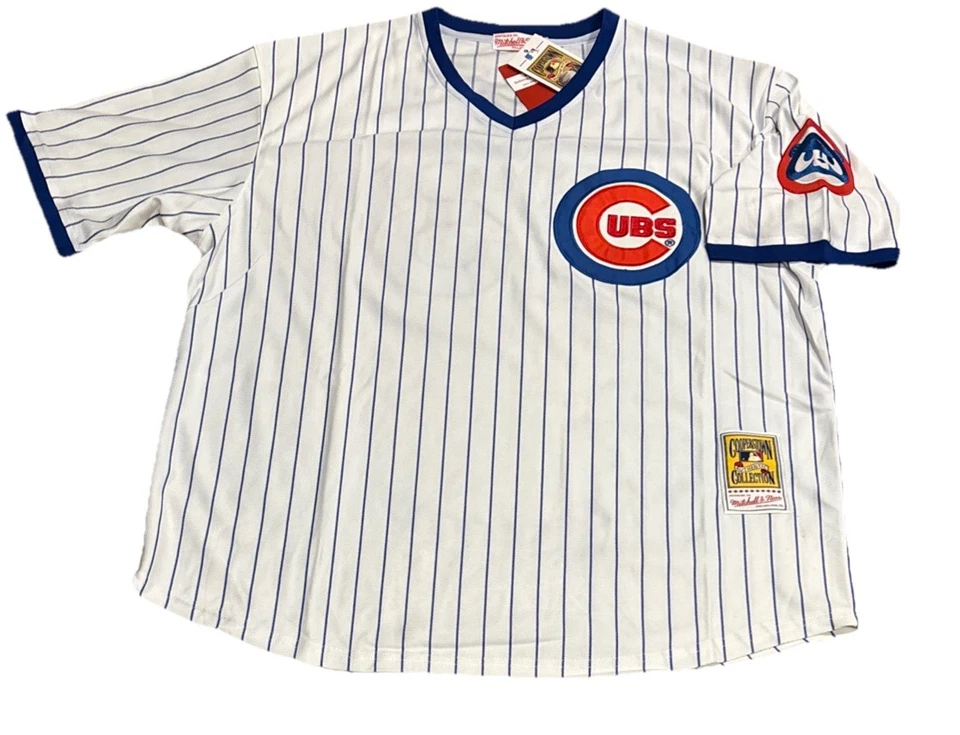 Camiseta Ryne Sandberg Chicago Cubs para hombre XL NUEVA CON ETIQUETAS 1987 Home blanca retro a rayas Foto 2 de 4