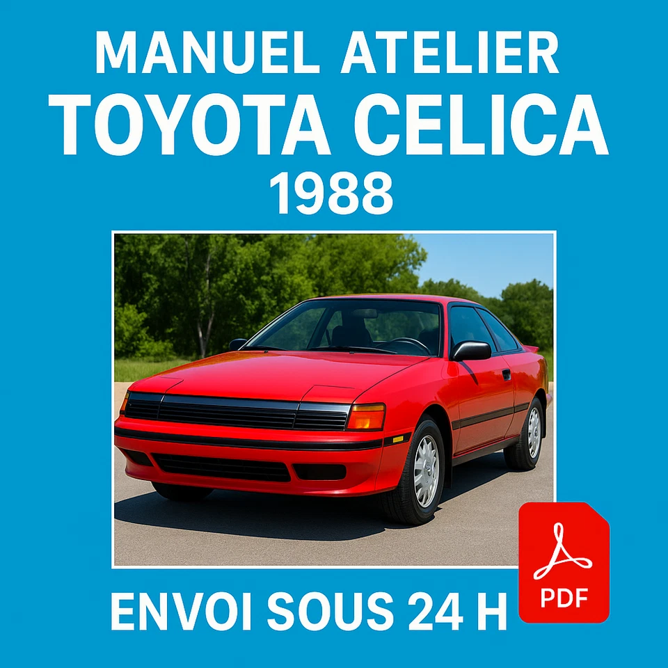 Manuel Atelier Toyota Celica 1988 Revue Technique Français CD PDF Auto - Photo 1/1