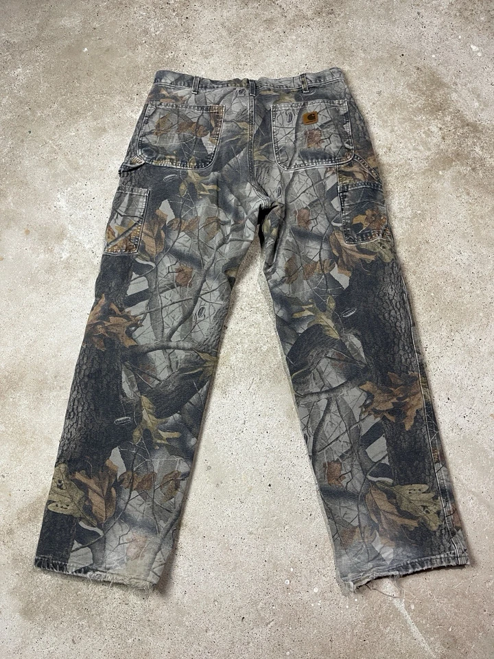 Pantalones de Colección Carhartt Realtree Camuflados B158 CMO peto calce para Hombres 35x30 Exterior Foto 2 de 4