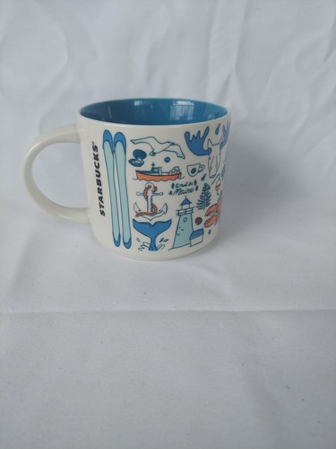 Starbucks Maine State Been There Series Ceramic Coffee Mug Cup 14 oz EUC LN - Picture 3 of 14