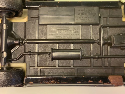 VINTAGE A-TEAM BLACK RED 1983 THE ERTL CO USA 11”METAL GMC VAN 52040 slidingDOOR - Picture 19 of 24