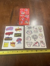 VINTAGE 1970'S HALLMARK Stickers Lot Of 3 Disney , Terrific And Greetings
