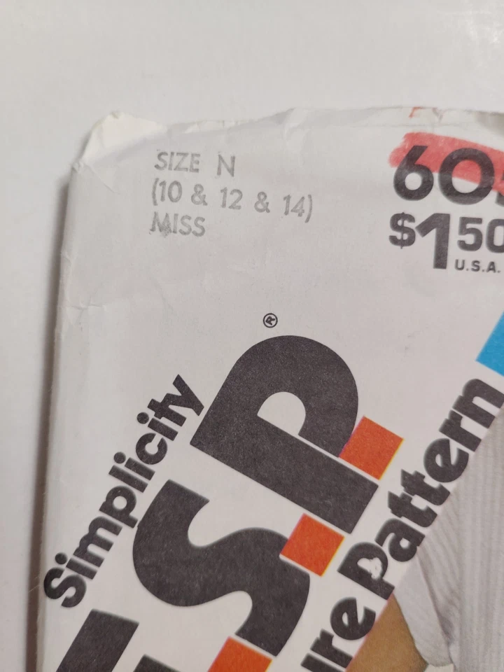 Simplicity ESP 6057 Shorts Shirt Sewing Pattern Ladies 10 12 14 UC Button Front - Image 2 of 4