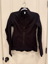 Lululemon Fast And Free Women s Windbreaker Jacket Lightweight Black Size 6