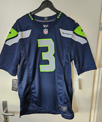 Original Nike NFL on field Trikot Seattle Seahawks Russell Wilson #3 Jersey M