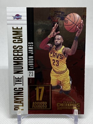 Lebron James 2017-18 Panini Contenders Playing the Numbers Game Insert #19 