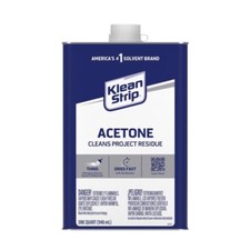 Klean Strip Acetone Solvent & Thinner 1 Qt. Fast-acting Cleans Project Residue