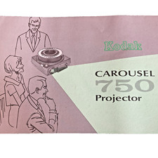 Original Manual for Kodak 750 Carousel Slide Projector, Auto-Focus