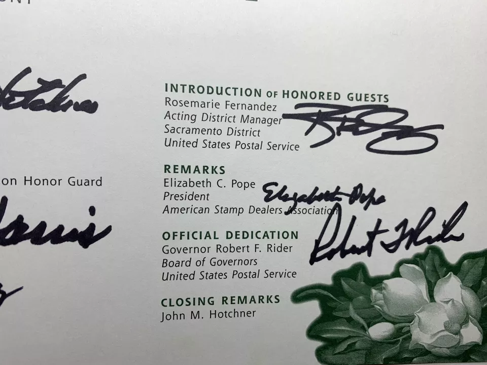 2004 COVER AND COLLECTABLE WITH FIRST DAY OF ISSUE CEREMONY SIGNATURES - Image 4 of 4