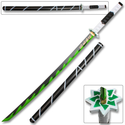 #ad Fantasy Foam Samurai Sword Demon Katana Shinazagawa Slayer Sanemi Cosplay $26.95