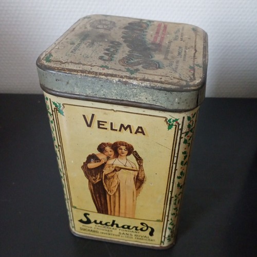 RARE ANTIQUE BOX* COCOA SUCHARD Solubilized* Lithographed Sheet 1 KG No. 284 - Picture 6 of 7