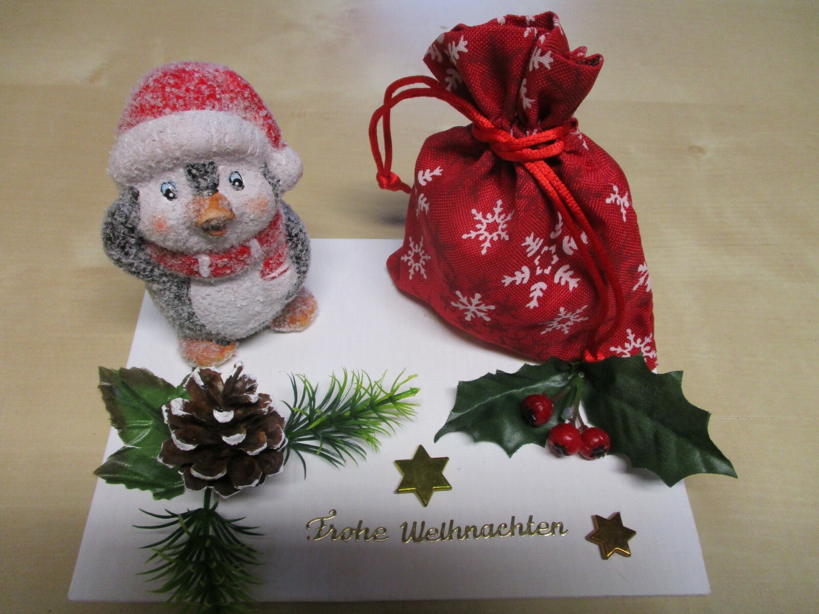 Geldgeschenk Weihnachten,Mitbringsel zum Befüllen Pinguin SUPER eBay