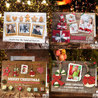 Personalised Christmas Photo Cards Folded Postcards Boy Girl Children Pack