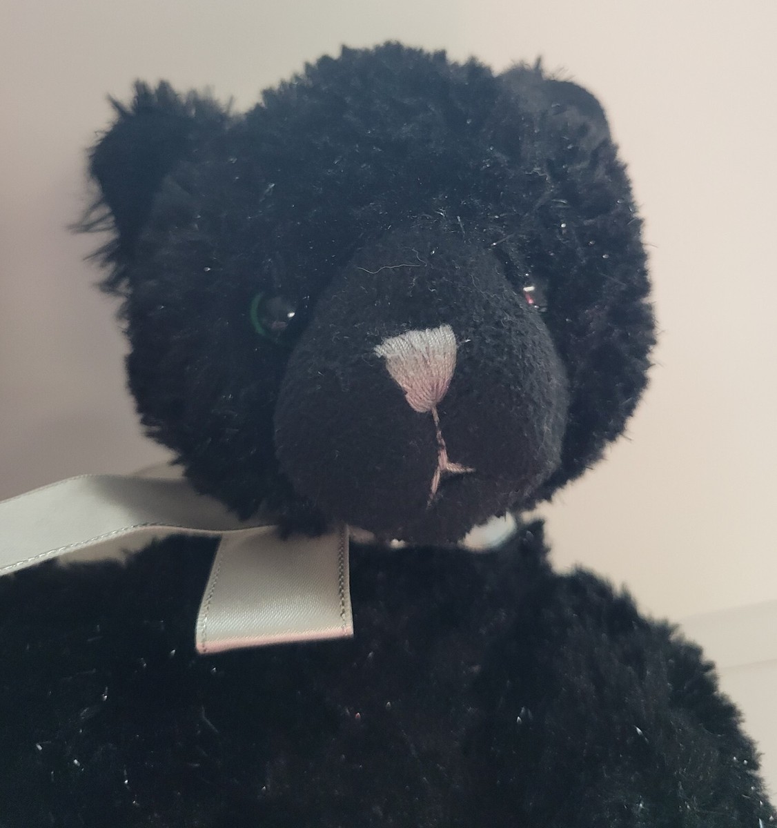 Russ SHINING STARS Black Cat Sparkling Fur Stuffed Plush Without